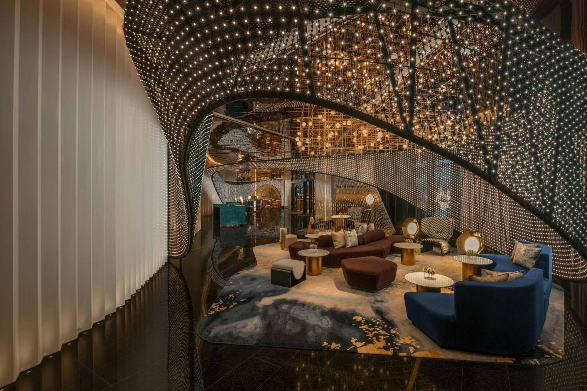 W Macau - Studio City 외부 사진 The lobby of the hotel